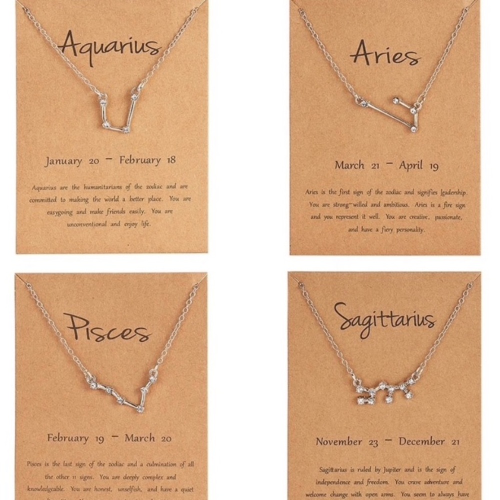 ❤️ SOLD Aries Zodiac Constellation Necklace
